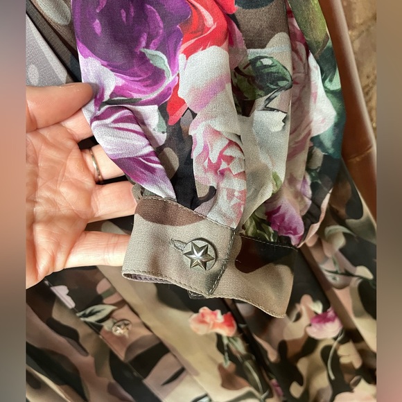 Tenax Floral Long Sleeve Floor Length Lace Dress - Picture 5 of 7